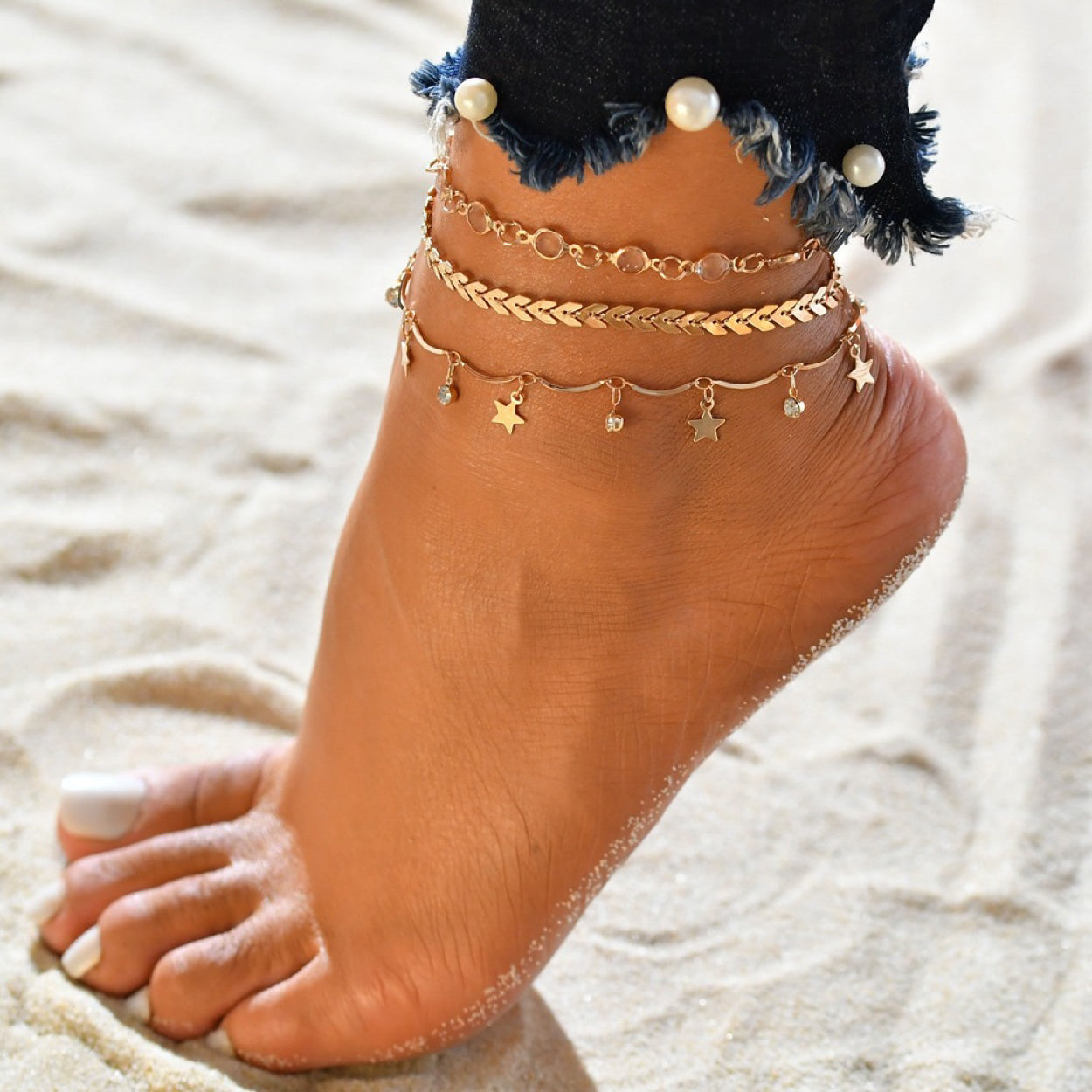 Conjunto de tobilleras GOLD