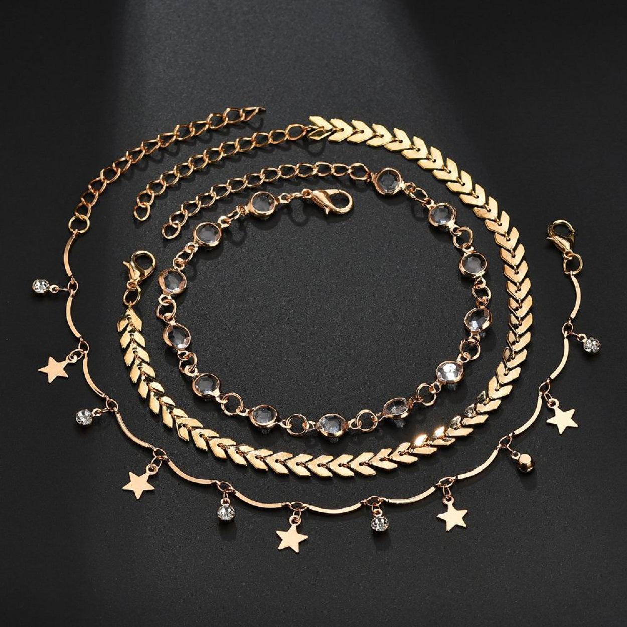 Conjunto de tobilleras GOLD