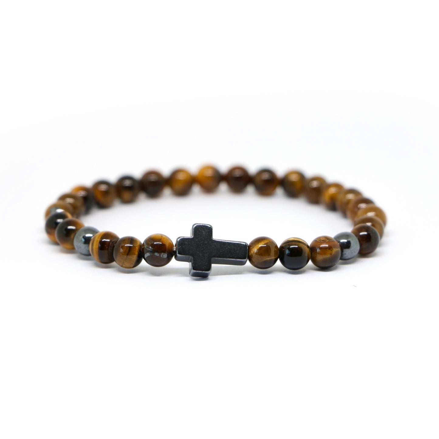 Pulsera Cruz TIGER EYE