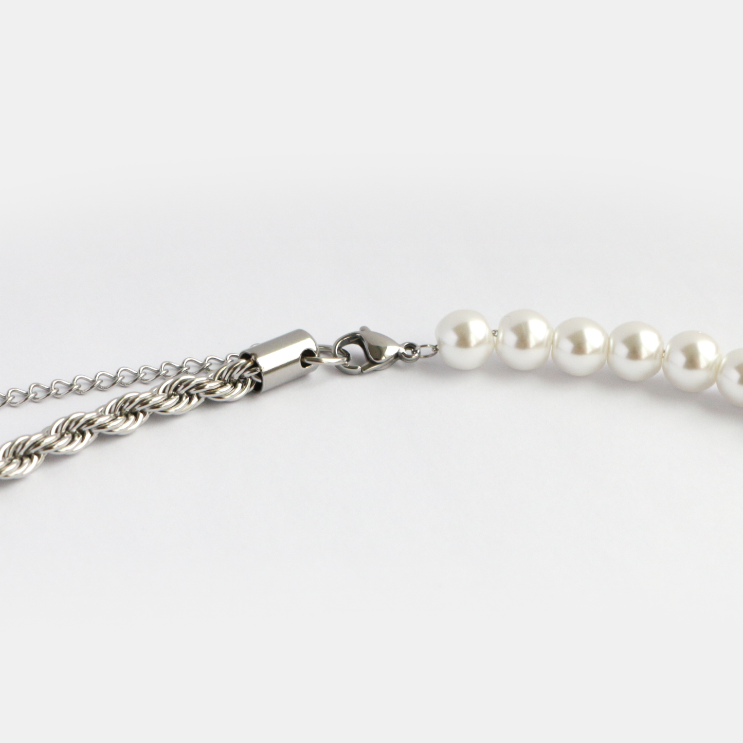 Collar Rope Perlas SILVER