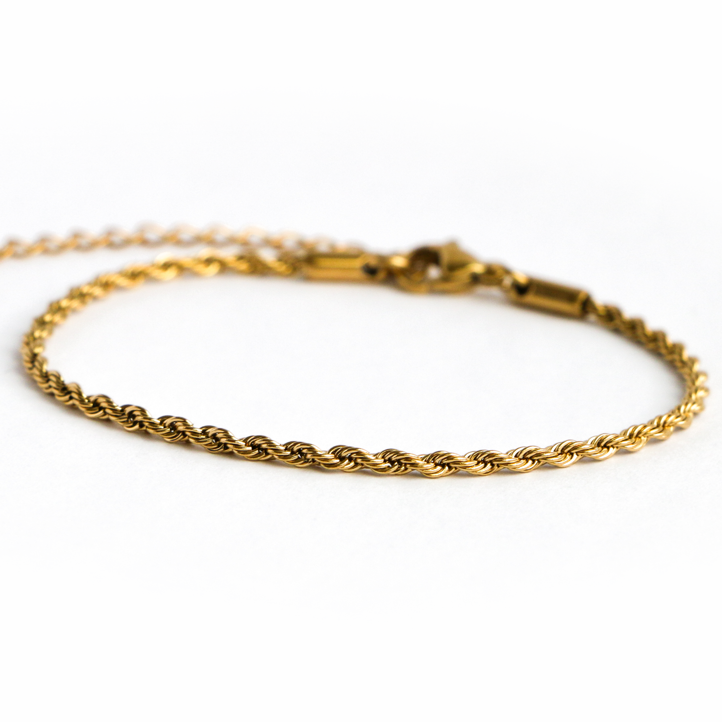 Pulsera Rope 2 mm (Bañada en Oro 18K)