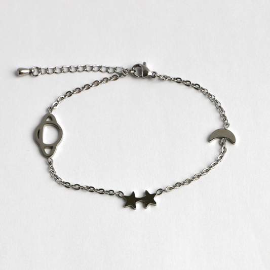 Pulsera con dije Space SILVER