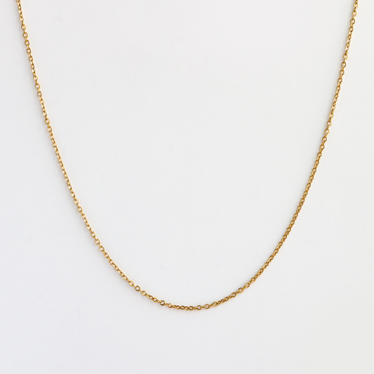 Cadena Cubana 3mm ORO 18K