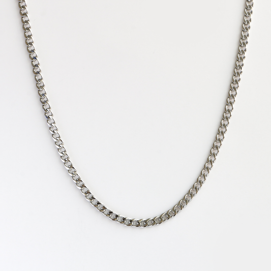 Cadena Cubana 5mm SILVER