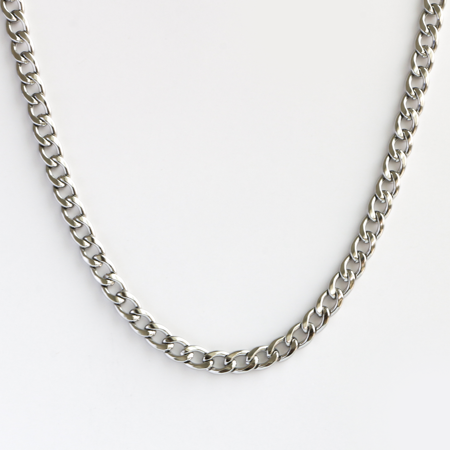 Cadena Cubana 7mm SILVER