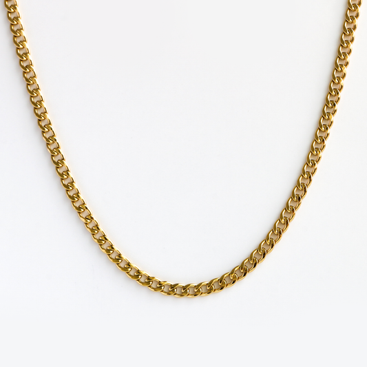 Cadena Cubana 5mm GOLD