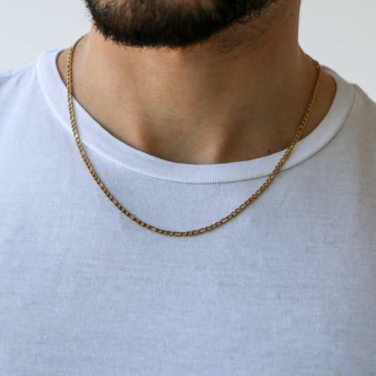 Cadena Fígaro 3mm ORO 18K