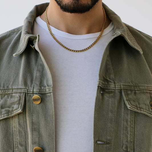 Cadena Cubana 5mm GOLD