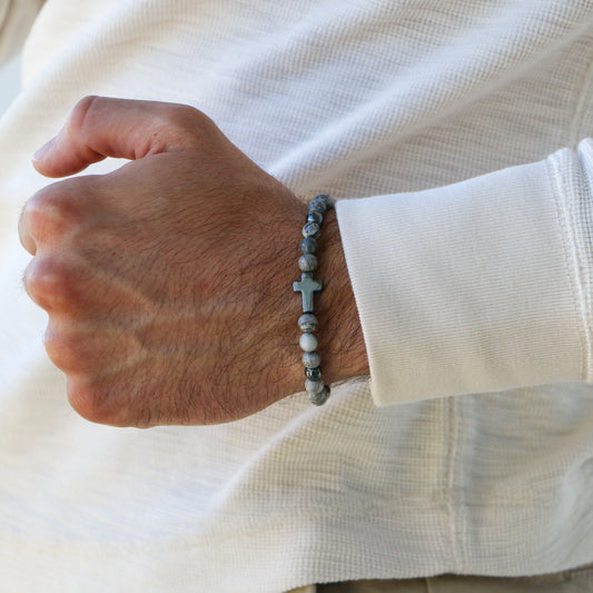 Pulsera Cruz GRAY