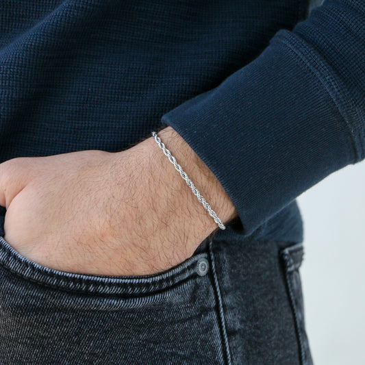 Pulsera Rope 3mm SILVER