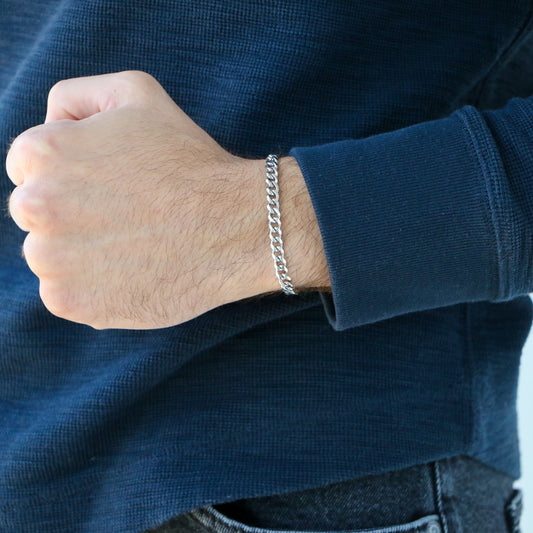 Pulsera Cubana 5mm SILVER