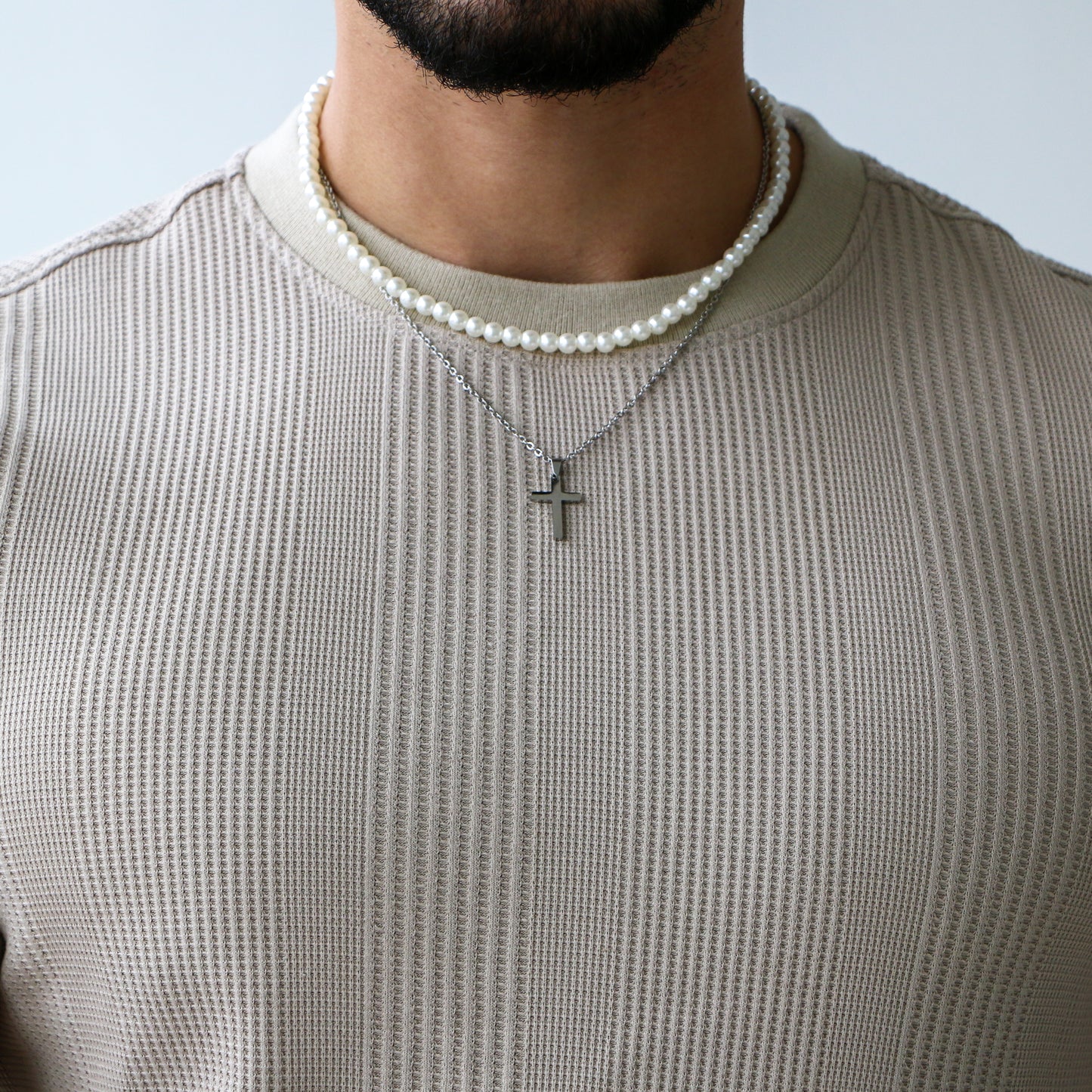 Combo Perlas 6 mm Cruz