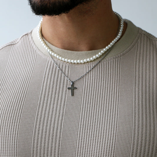 Combo Perlas 6 mm Cruz