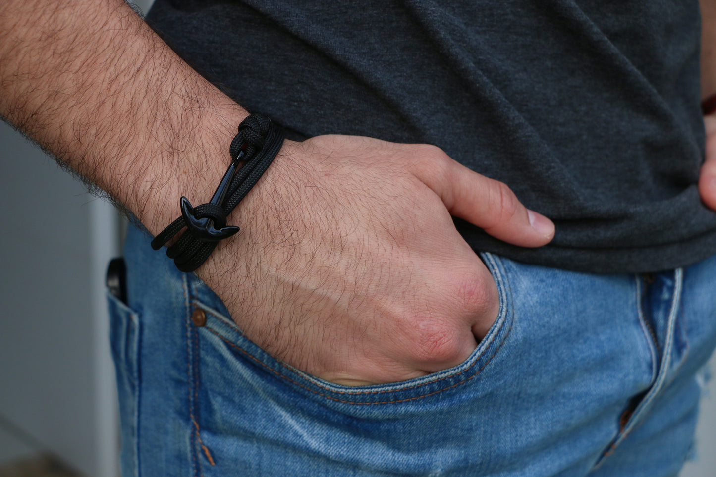 Pulsera Ancla Clásico BLACK