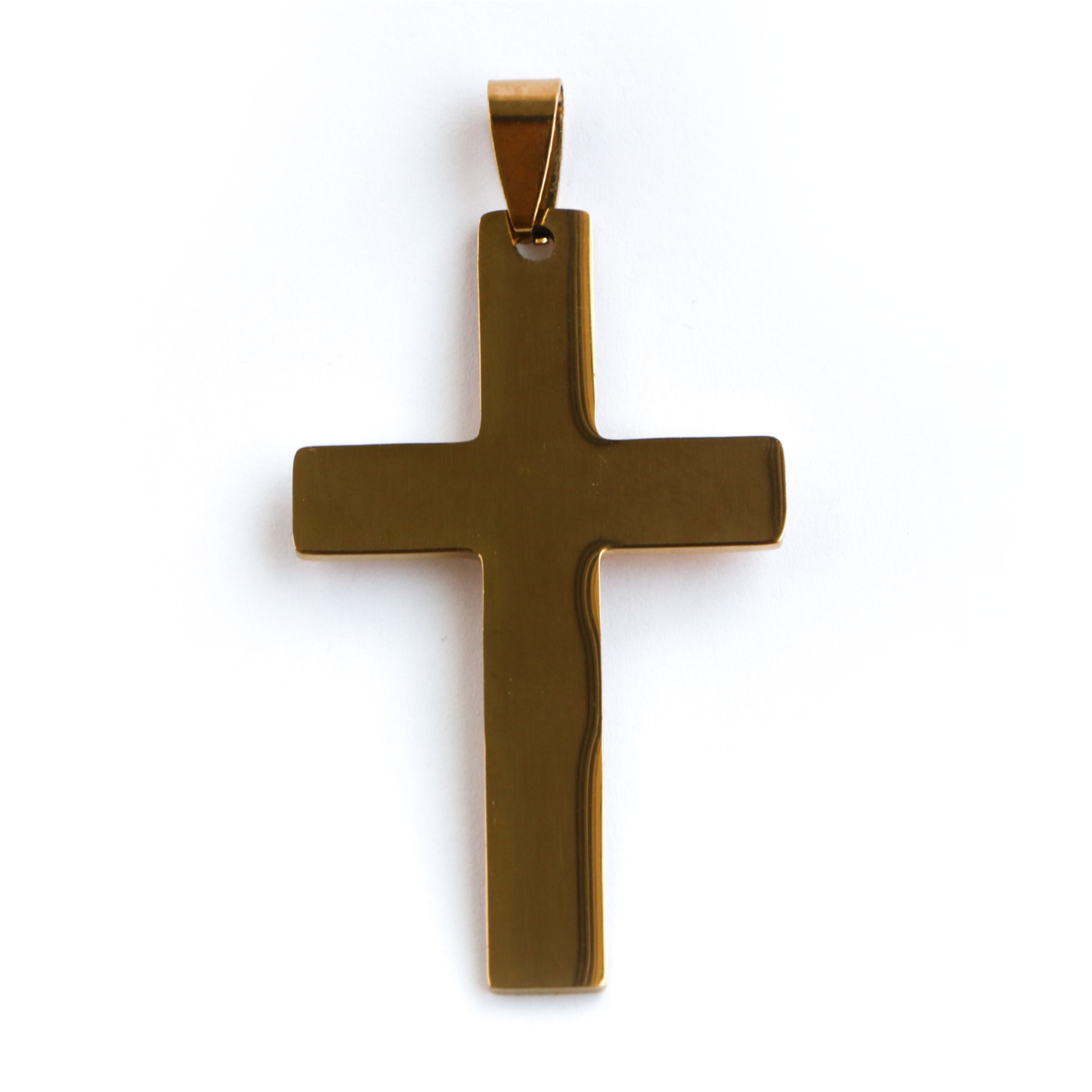 Cadena Box con Cruz (Grande) GOLD