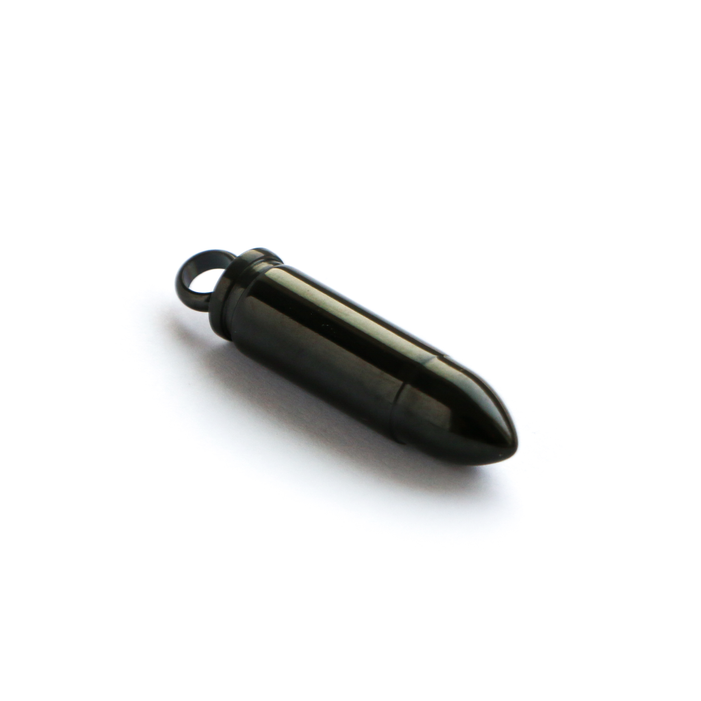 Cadena Box con Dije Bullet Con Apertura BLACK