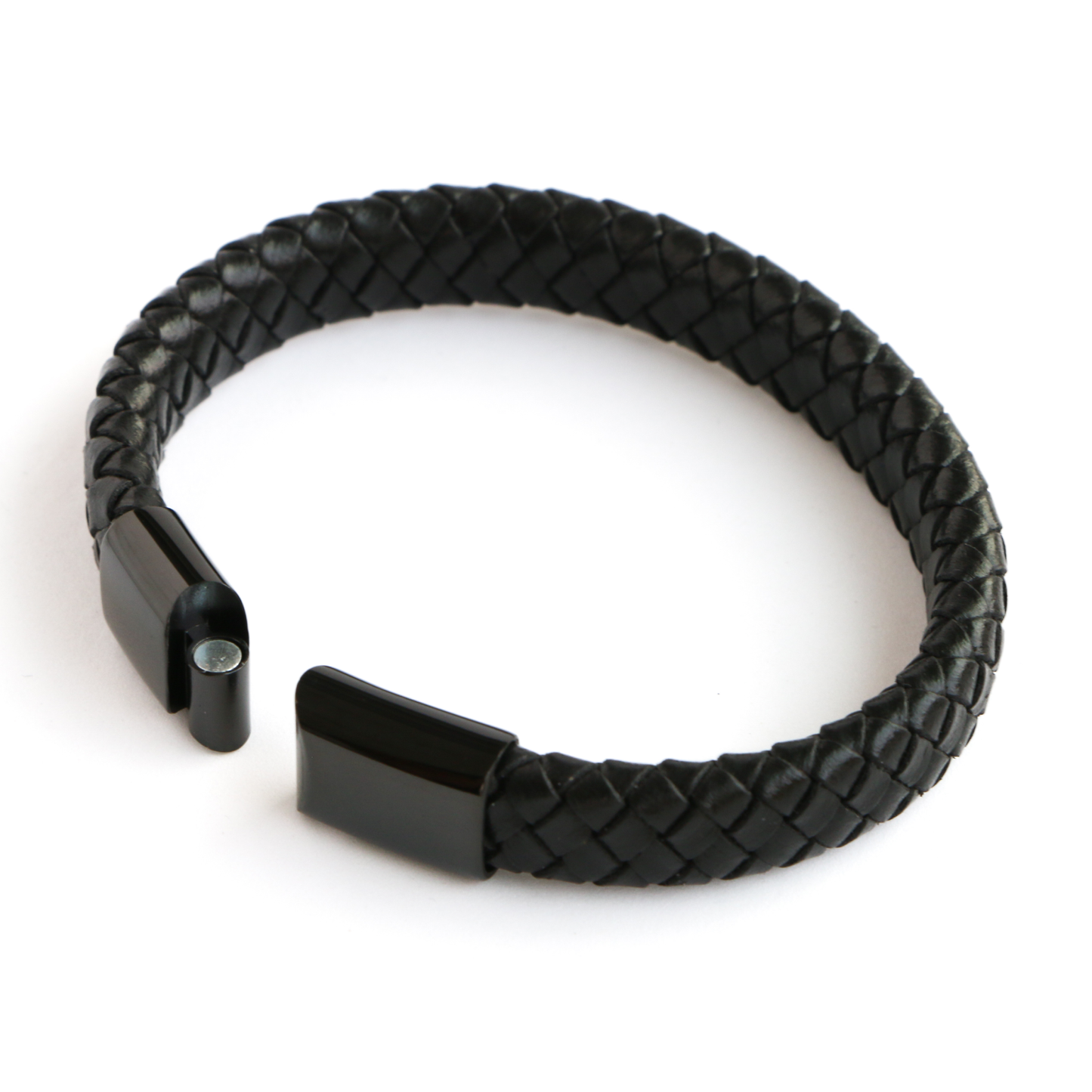 Pulsera de Cuero Clásica BLACK - Cuero Negro