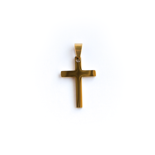 Cadena Clásica con Cruz (Pequeña) GOLD