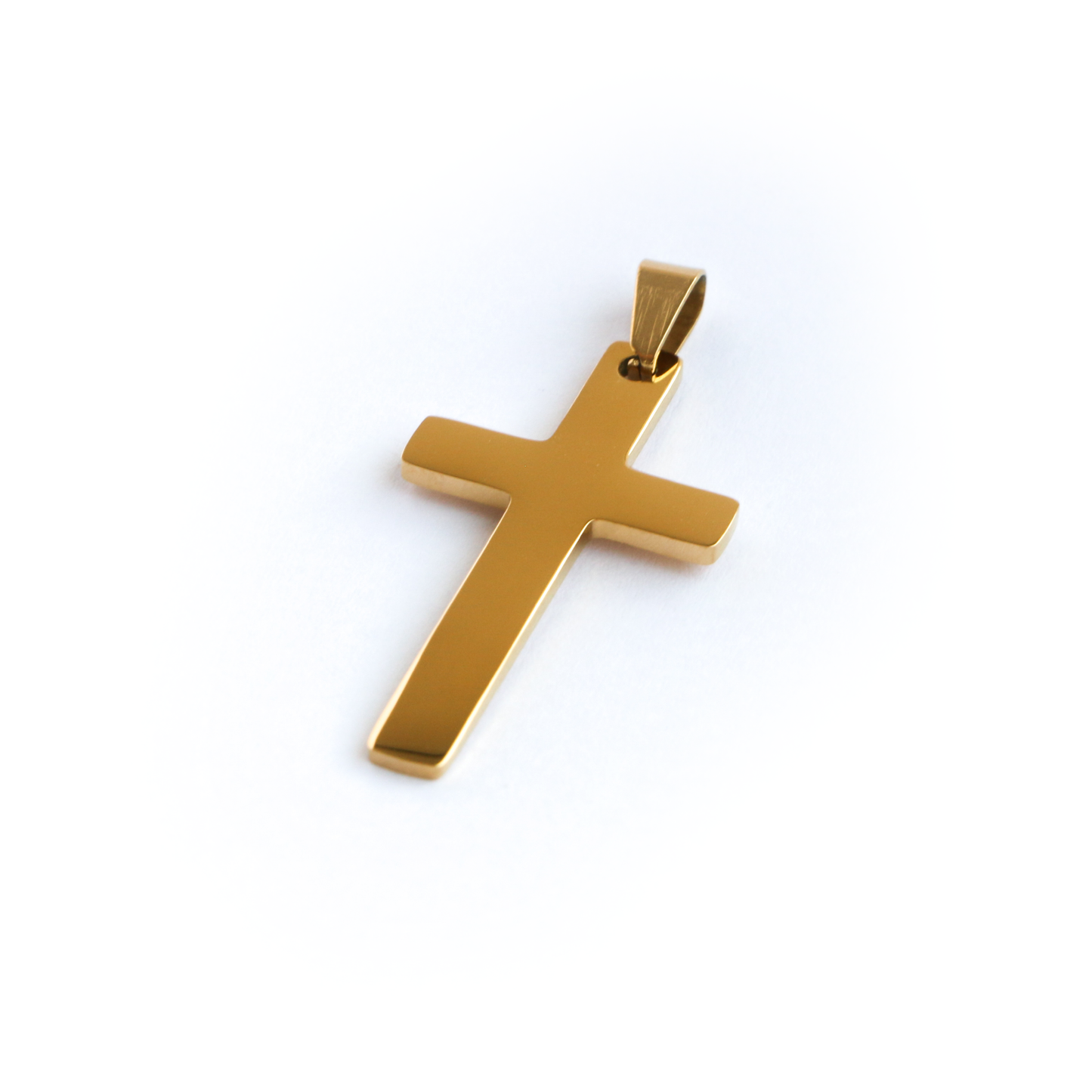 Cadena Box con Cruz (Mediana) GOLD