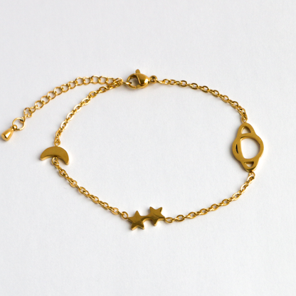 Pulsera con dije Space GOLD