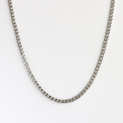 Cadena Cubana 5mm SILVER