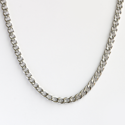 Cadena Cubana 7mm SILVER