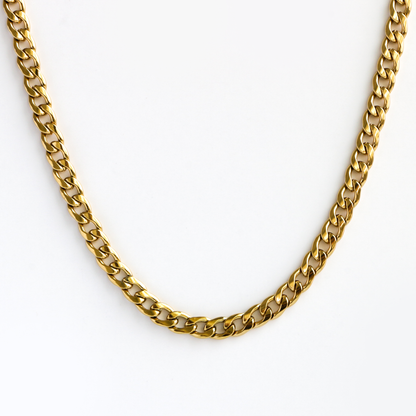 Cadena Cubana 7mm GOLD