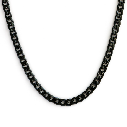 Cadena Cubana 7mm BLACK