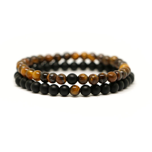 Pulseras de Distancia Minimalistas TIGER EYE