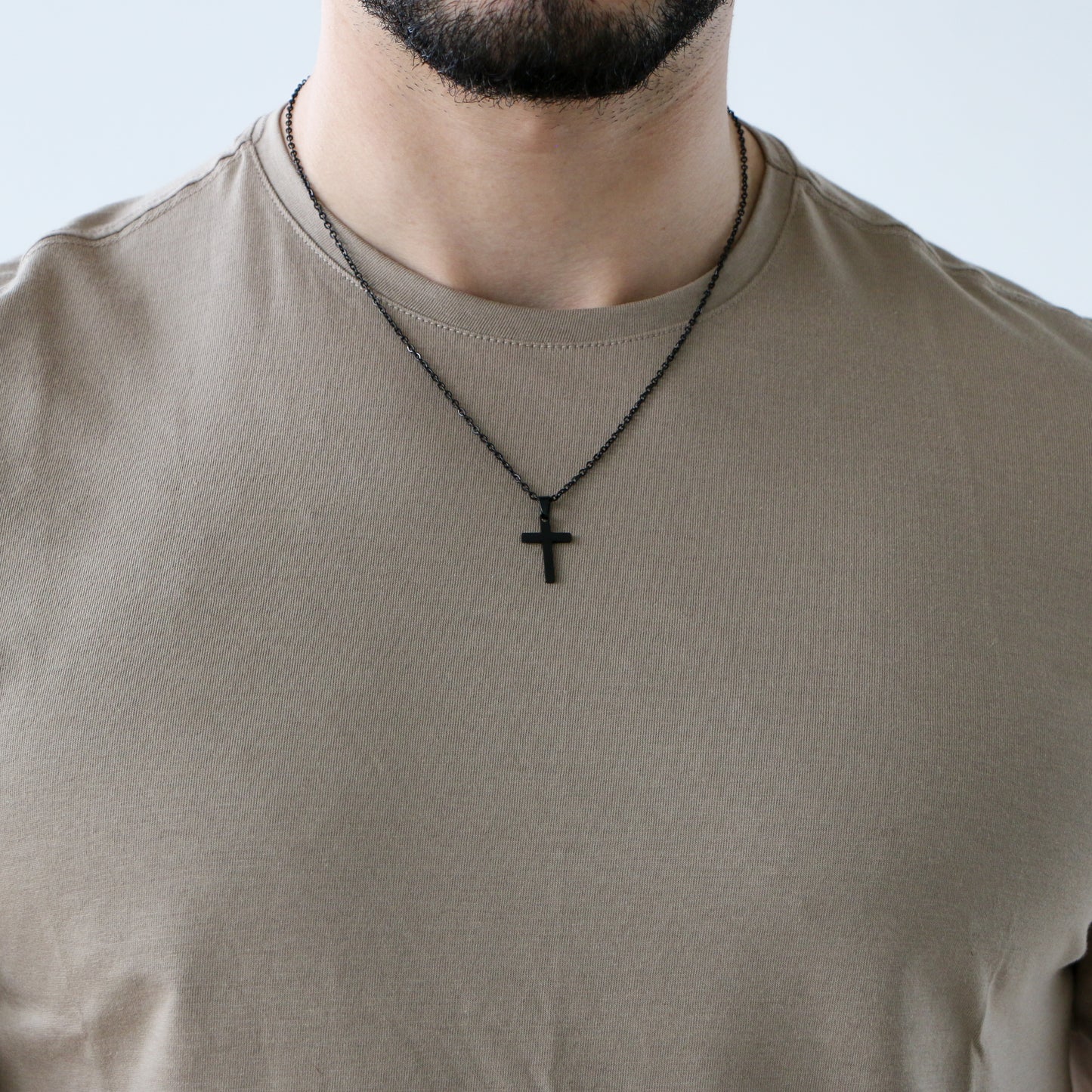 Cadenilla con Cruz BLACK