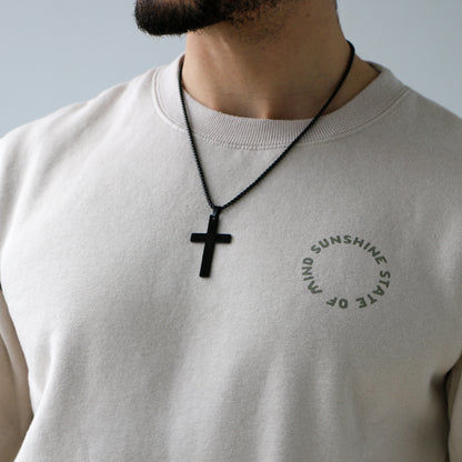 Cadena Box con Cruz (Grande) BLACK