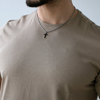 Cadenilla Box con Cruz SILVER