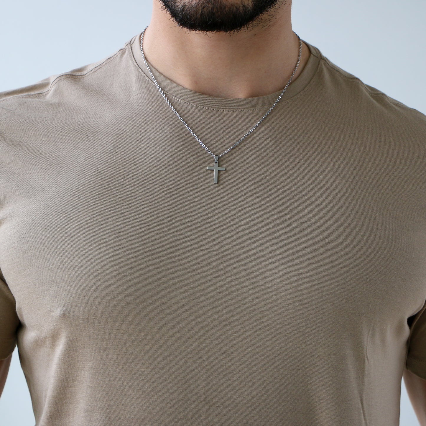 Cadenilla con Cruz SILVER