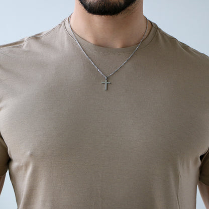 Cadenilla con Cruz SILVER