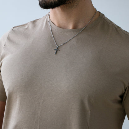 Cadenilla con Cruz SILVER
