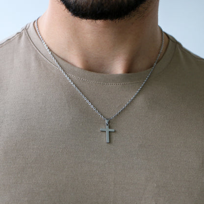Cadenilla con Cruz SILVER
