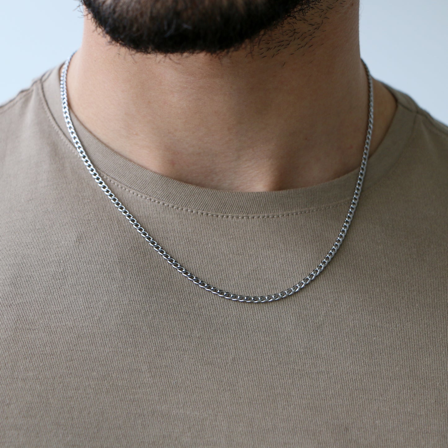 Cadena Cubana 3mm SILVER