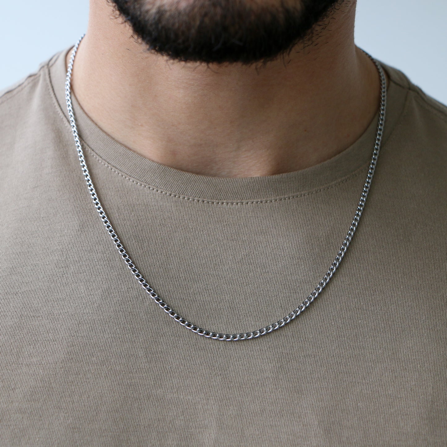 Cadena Cubana 3mm SILVER