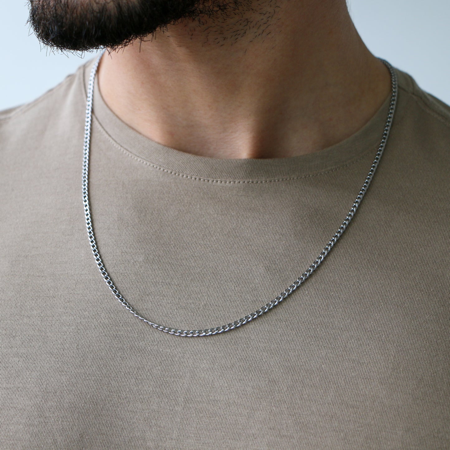 Cadena Cubana 3mm SILVER