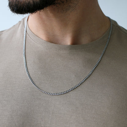 Cadena Cubana 3mm SILVER