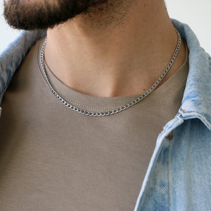 Cadena Cubana 3,5mm SILVER