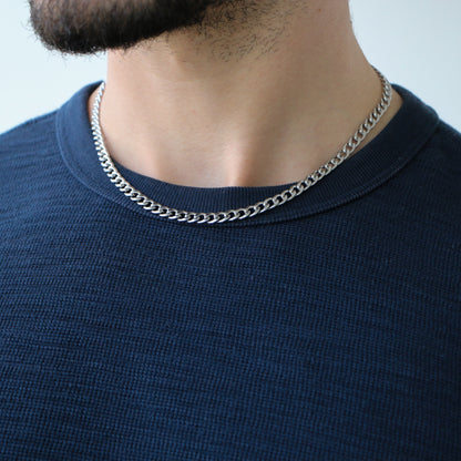 Cadena Cubana 5mm SILVER