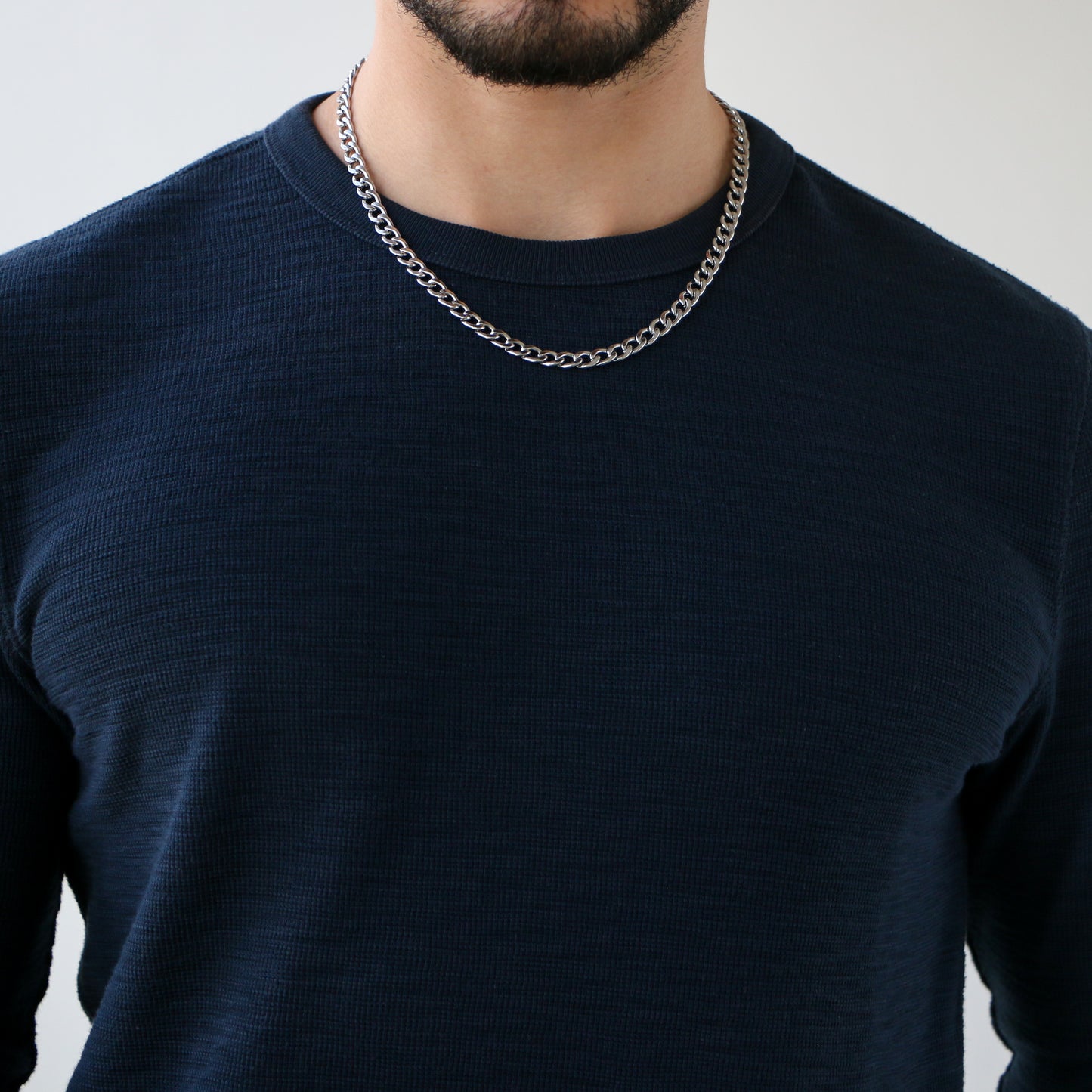 Cadena Cubana 7mm SILVER