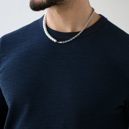 Collar Rope Perlas SILVER