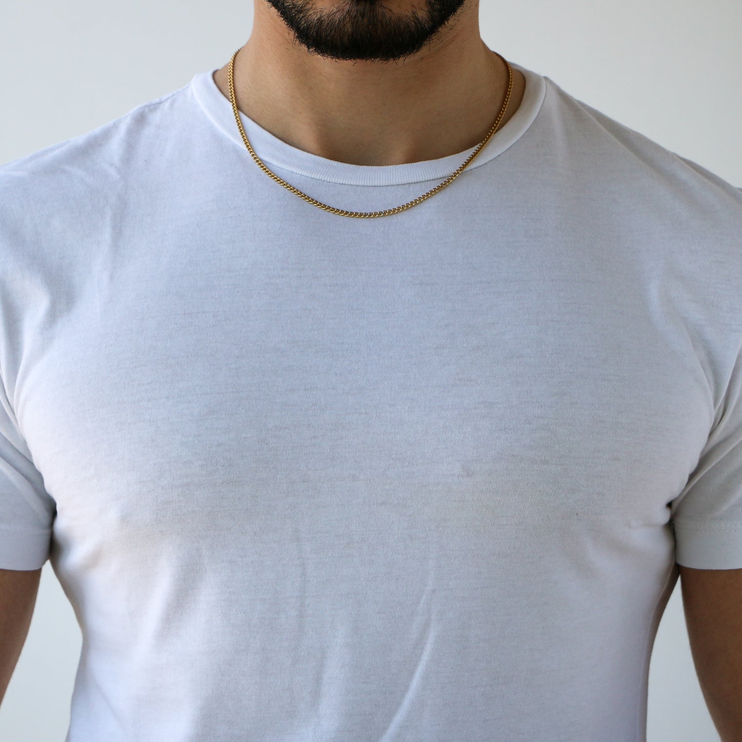 Cadena Cubana 3mm ORO 18K