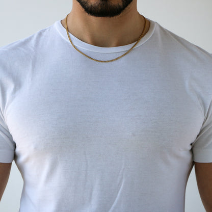 Cadena Cubana 3mm ORO 18K