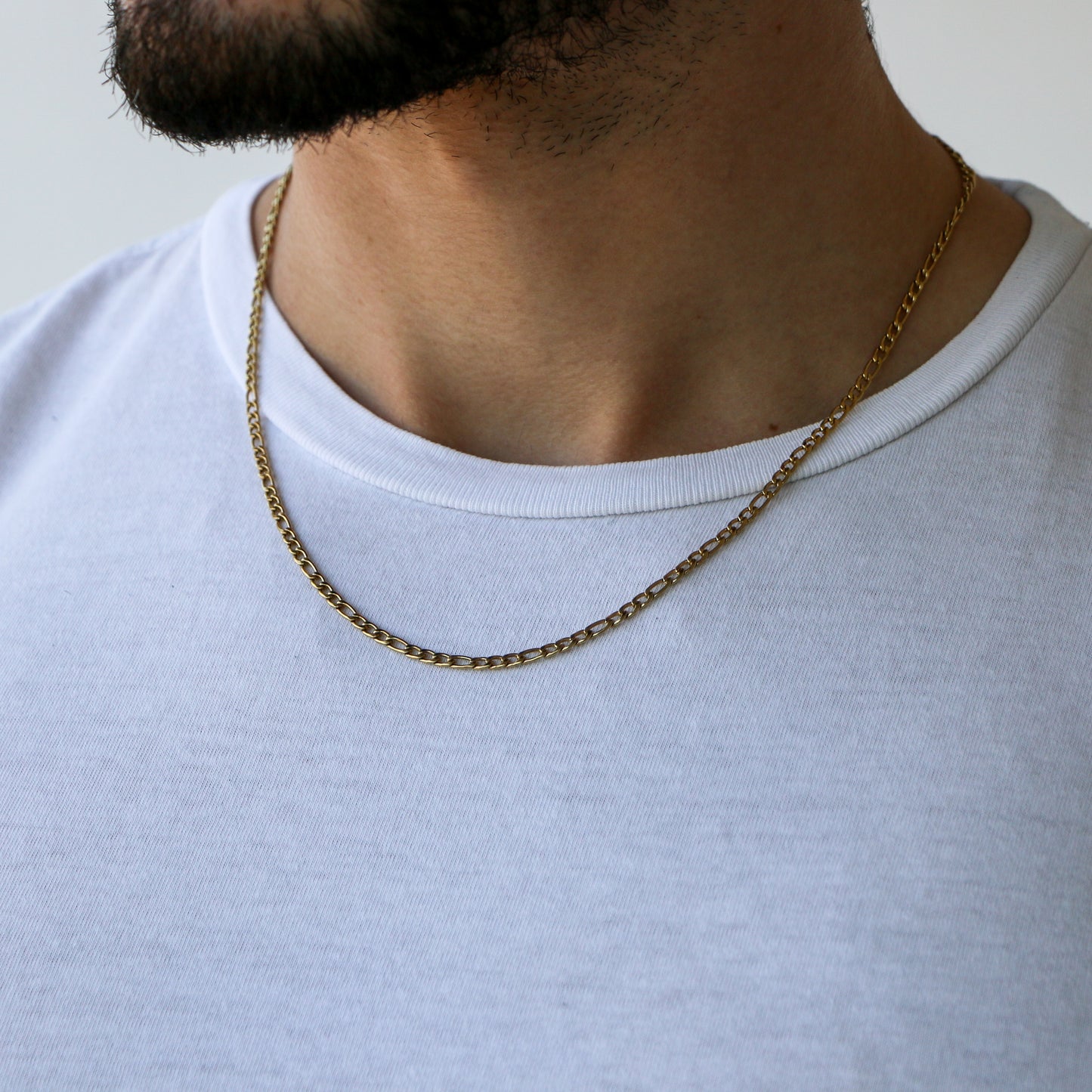 Cadena Fígaro 3mm ORO 18K