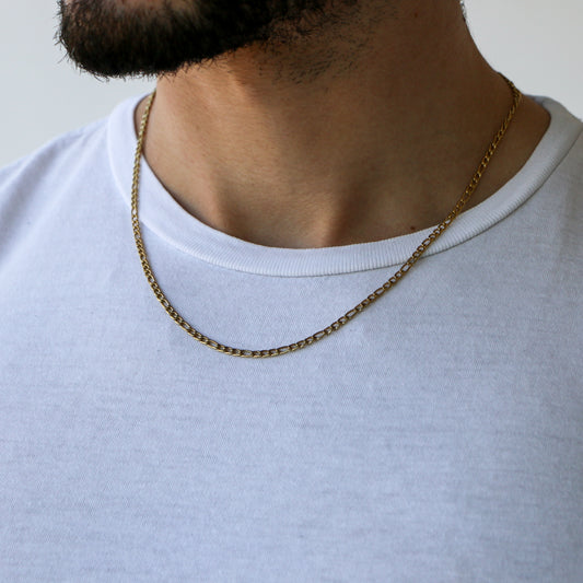 Cadena Fígaro 3mm ORO 18K