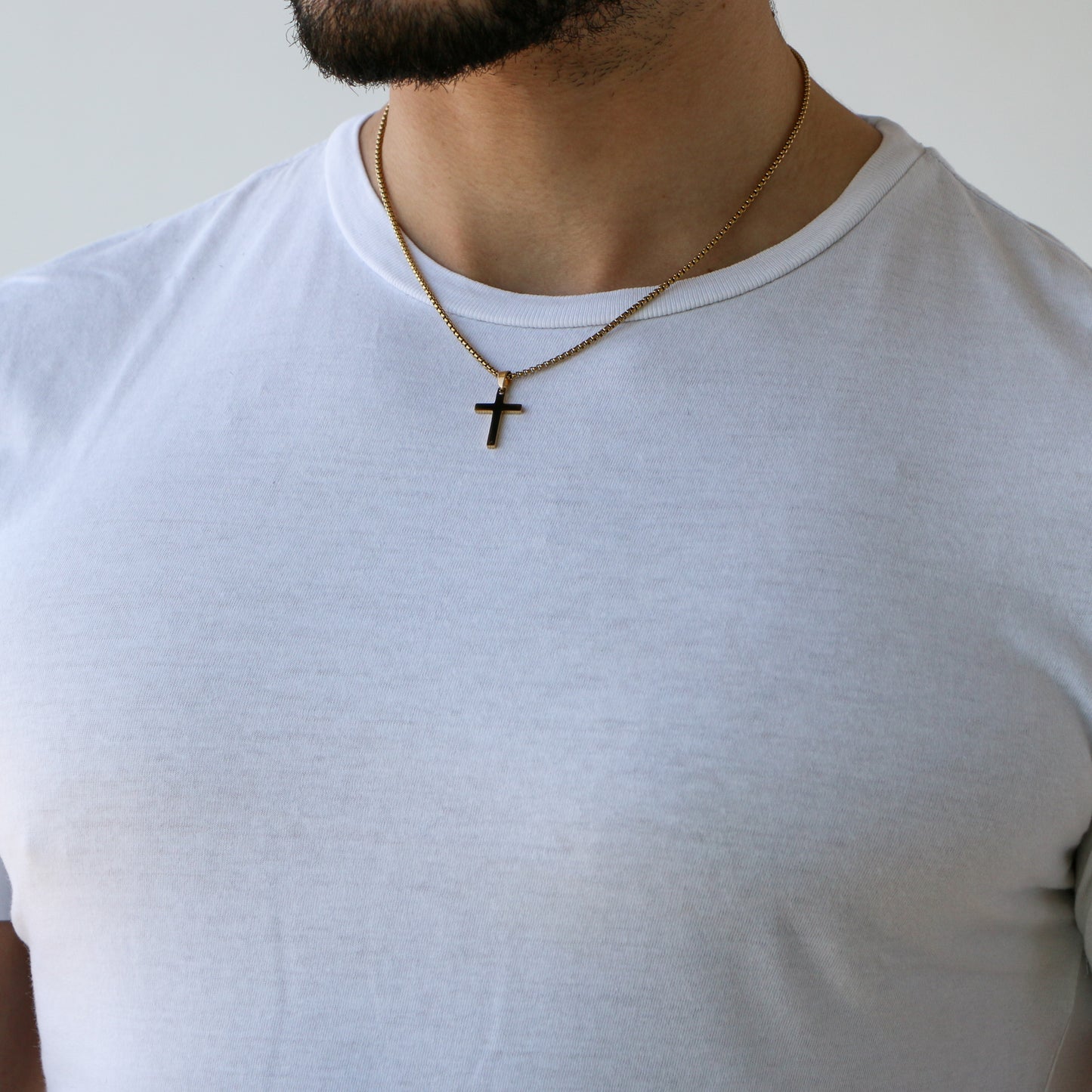 Cadenilla Box con Cruz GOLD