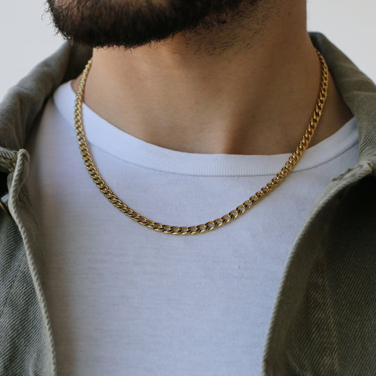 Cadena Cubana 5mm GOLD